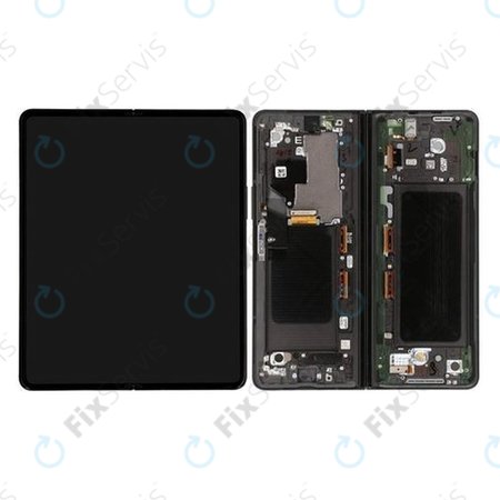 Samsung Galaxy Z Fold 3 F926B - LCD Displej + Dotykové Sklo + Rám (Phantom Black) - GH82-26283A, GH82-26284A Genuine Service Pack
