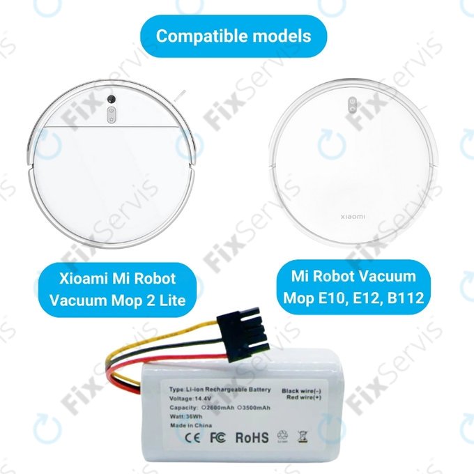 Xioami Mi Robot Vacuum Mop 2 Lite, E10 - Batéria N011-4S1P Li-Ion 14.4V 2600mAh