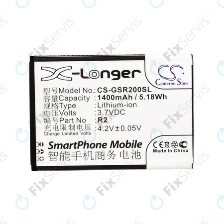 Batéria pre Gigabyte Gsmart Roma, R2, Li-ion, 3.7V, 1400mAh, HQ