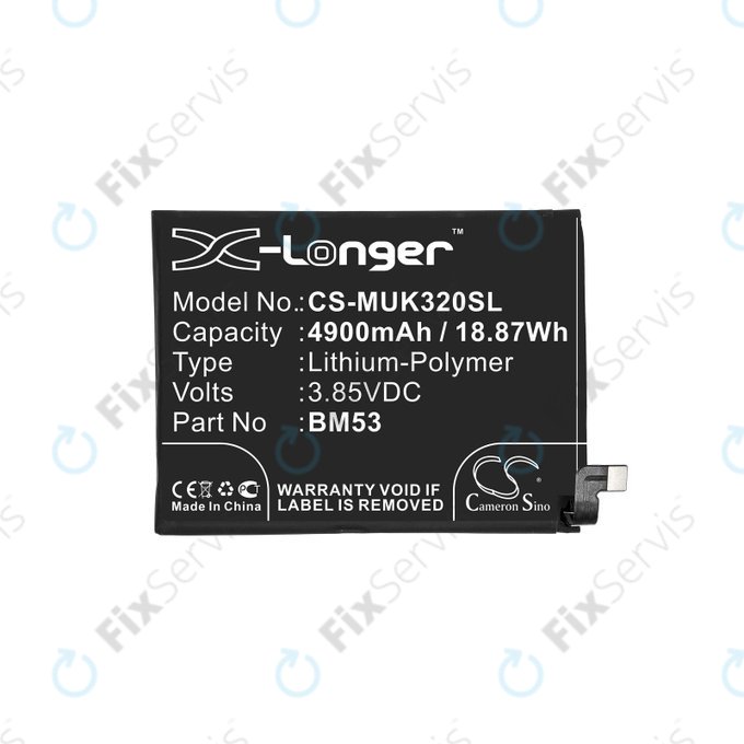 Xiaomi Mi 10T 5G, Mi 10T Pro 5G - Batéria BM53 4900mAh HQ