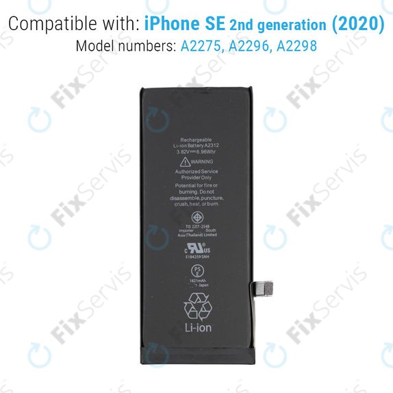 Batéria pre iPhone SE (2nd Gen 2020), 1821mAh
