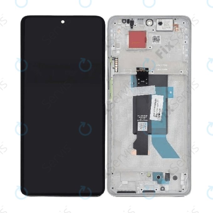 Xiaomi Poco X7 24095PCADG - LCD Displej + Dotykové Sklo + Rám (Silver) - 5600030O16P00 Genuine Service Pack