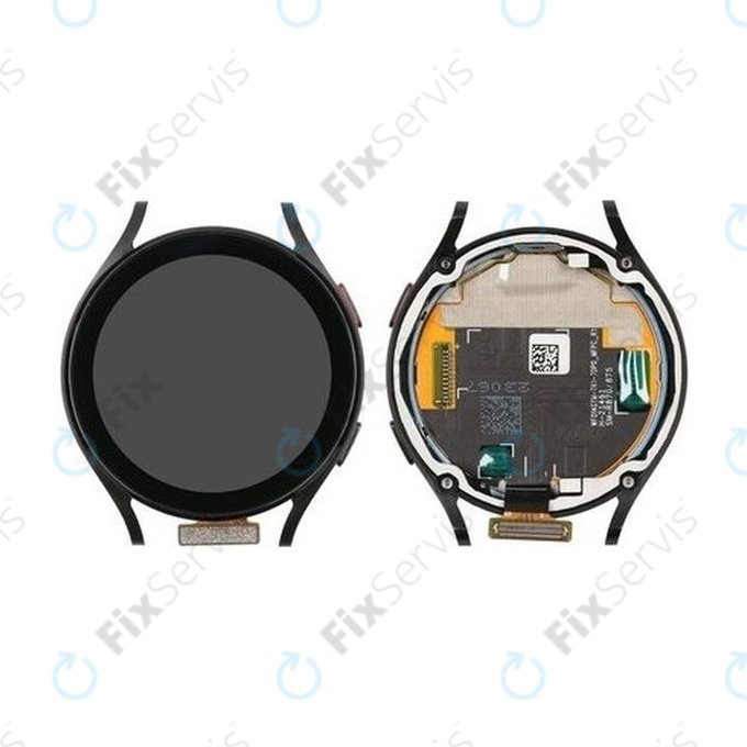 Samsung Galaxy Watch 4 44mm R870 R875 - LCD Displej + Dotykové Sklo + Rám (Black) - GH97-26410A Genuine Service Pack