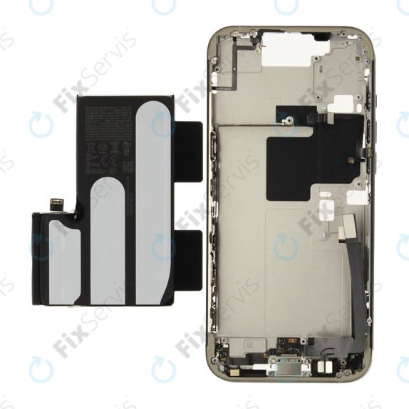 Stredný Rám s Batériou pre iPhone 16 Pro Max | White Titanium | ZD076-00694 | Genuine Apple