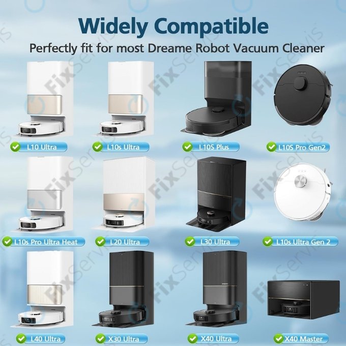 Mopovacia utierka, 2 ks pre Xiaomi Dreame X40 Ultra, L40 Ultra, L10s Ultra, Pro Gen2, Mova E30 Ultra