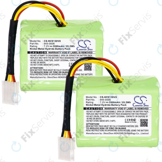 Vorwerk Kobold VX100 - Sada Batérií 945-0006 Ni-MH 7.2V 3500mAh HQ