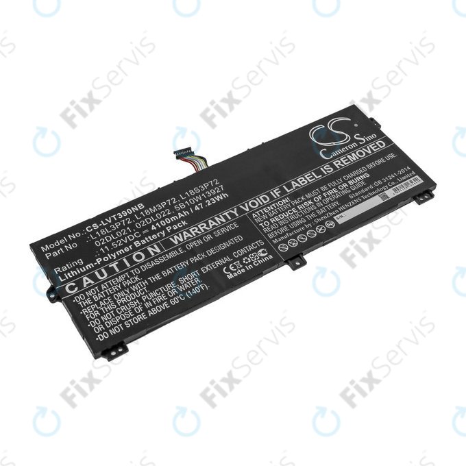 Batéria pre Lenovo ThinkPad X390, Yoga X390, 4100mAh, Li-Pol, 11.52V, 02DL021, HQ