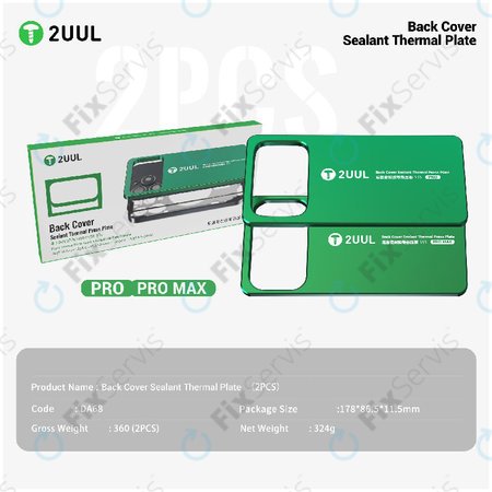 Termo forma na lisovanie zadného skla, 2UUL DA68, 2ks/balenie