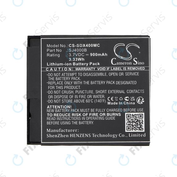 Batéria pre SJCAM SJ4000, SJ5000, 900mAh, Li-Ion, 3.7V, SJ4000B, HQ