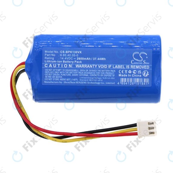 Batéria pre Evolveo RoboTrex H9, Midea M4, Blaupunkt XPOWER+, 2600mAh, Li-Ion, 14.4V, 6.60.40.05-0, HQ