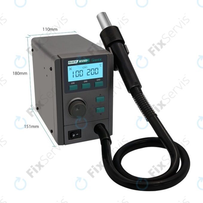 Quick 859D+ - Teplovzdušná Spájkovacia Stanica