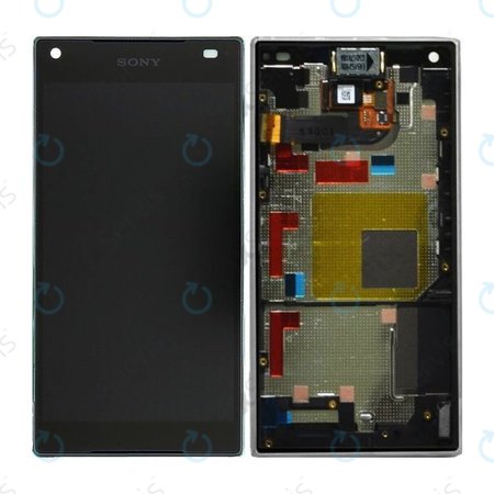 Sony Xperia Z5 Compact E5803 - LCD Displej + Dotykové Sklo + Rám (Graphite Black) - 1297-3728 Genuine Service Pack