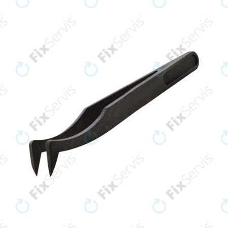 Plastová Antistatická Pinzeta s Prehnutou Ostrou Špičkou