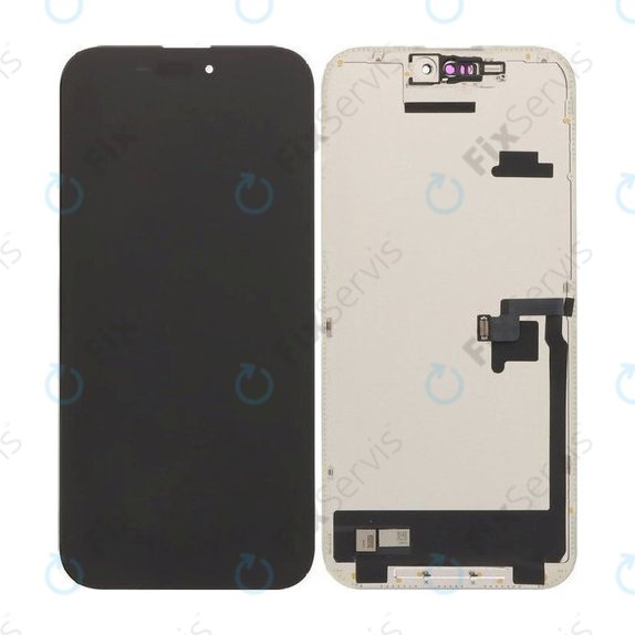 Displej Soft OLED 120Hz pre iPhone 16 Pro, Dotykové sklo s rámom, FixPremium PRO