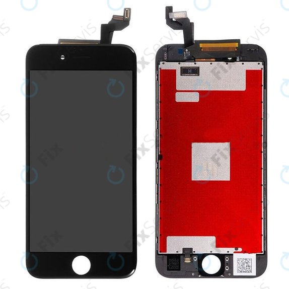 Displej pre iPhone 6S, Black, Dotykové sklo s rámom