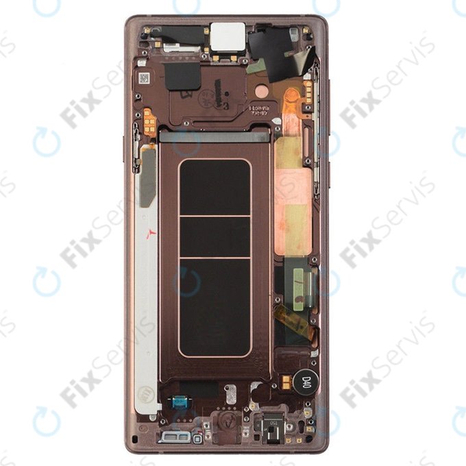 Samsung Galaxy Note 9 N960U - LCD Displej + Dotykové Sklo + Rám (Metallic Copper) - GH97-22269D, GH97-23737D, GH97-22270D Genuine Service Pack