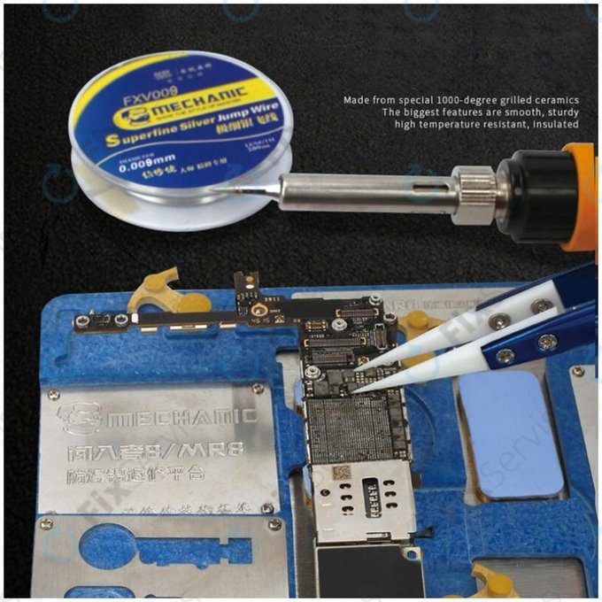 Mechanic CF-11 - Tepluvzdorná Keramická Pinzeta s Ostrou Špičkou