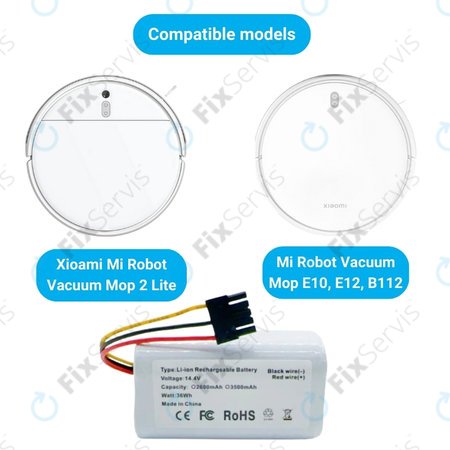 Xioami Mi Robot Vacuum Mop 2 Lite, E10 - Batéria N011-4S1P Li-Ion 14.4V 2600mAh