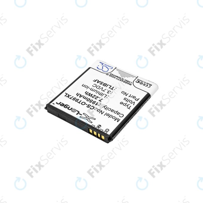 Batéria pre Alcatel One Touch 997, X Pop, TCL S710, S800, 1950mAh, Li-Ion, 3.7V, TLiB5AF, HQ