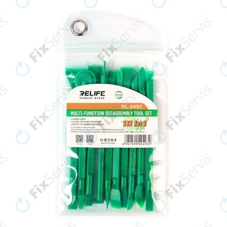 Relife RL-049C - Obojstranný Set Náradia na Demontáź 10v1 (Zelený)