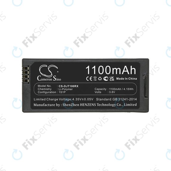 Batéria pre DJI Tello, 1100mAh, Li-Pol, 3.8V, T01, HQ