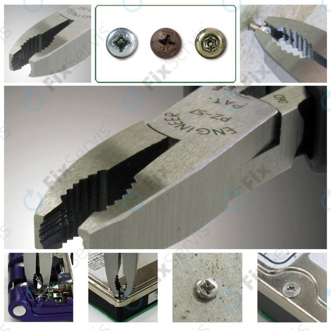 Engineer PZ-57 - Špeciálne Kliešte na Vyťahovanie Skrutiek 5”