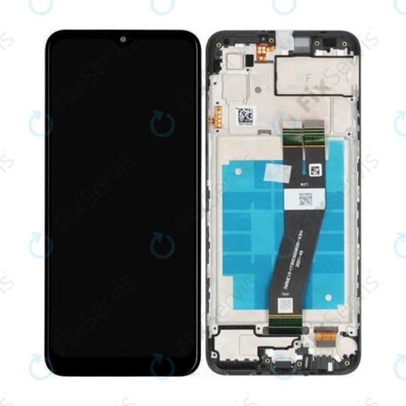 Samsung Galaxy A03 A035G - LCD Displej + Dotykové Sklo + Rám (Black) - GH81-21626A Genuine Service Pack
