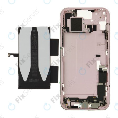 Stredný Rám s Batériou pre iPhone 15 Plus | Pink | ZD076-00675 | Genuine Apple