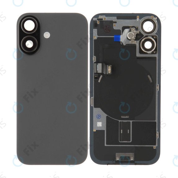 Sklo zadného housingu pre iPhone 17, Black, Pulled A