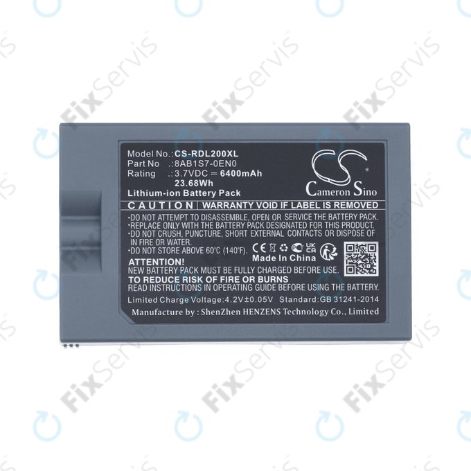 Batéria pre Ring Video Doorbell 2, 3, 4, 6400mAh, Li-Ion, 3.7V, 8AB1S7-0EN0, HQ