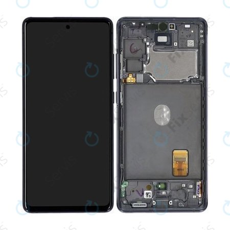Samsung Galaxy S20 FE 5G G781B - LCD Displej + Dotykové Sklo + Rám (Cloud Navy) - GH82-24214A, GH82-24215A, GH82-29056A, GH82-31320A Genuine Service Pack
