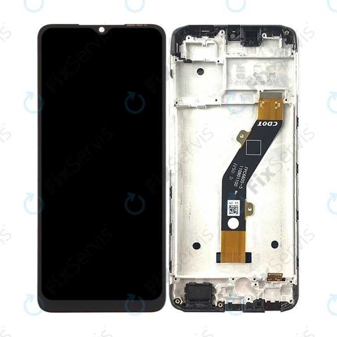 Infinix Smart 7 HD X6516 - LCD Displej + Dotykové Sklo + Rám (Ink Black) TFT