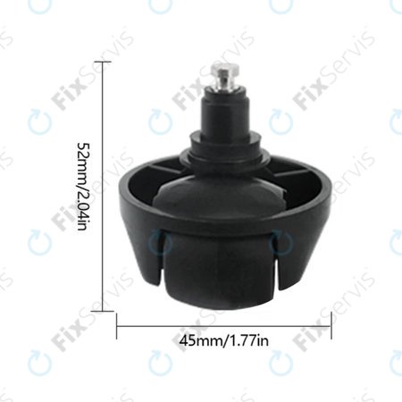 Xiaomi Dreame L10 Pro, L10 Ultra, X-series - Predné Koliesko (Čierne)