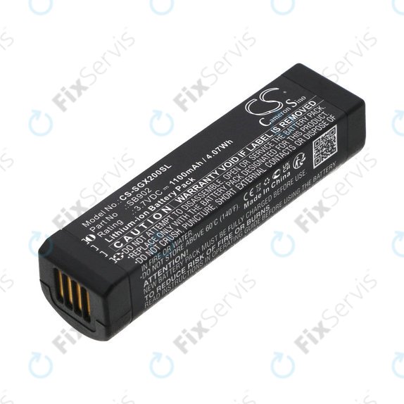 Batéria pre Shure GLXD1, 2, MXW2, 1100mAh, Li-Ion, 3.7V, SB902, HQ
