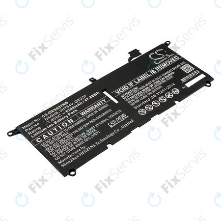 Batéria pre Dell XPS 13 9370, 6300mAh, Li-Ion, 7.6V, DXGH8, HQ