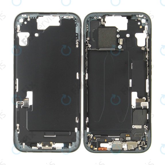 Stredný Rám s Batériou pre iPhone 15 | Black | ZD076-00669 | Genuine Apple