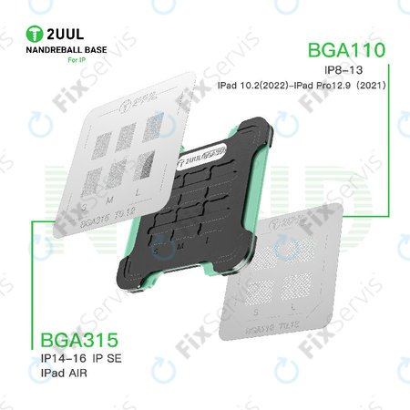 Magnetická základňa na reballing NAND, obojstranná, 2UUL BH16