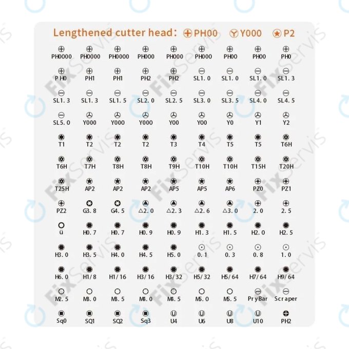 Kingsdun - Profesionálna Sada Náradia pre Servis Telefónov iPhone 117v1