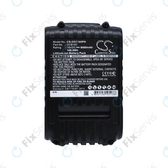 Dewalt CL-series, DC-series - Batéria DCB18x / DCB20x Li-Ion 6000mAh HQ