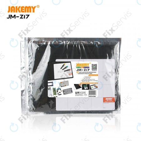 Jakemy JM-Z17 - ESD Teplovzdorná Silikónová Podložka - 36 x 26cm + Magnetická Podložka