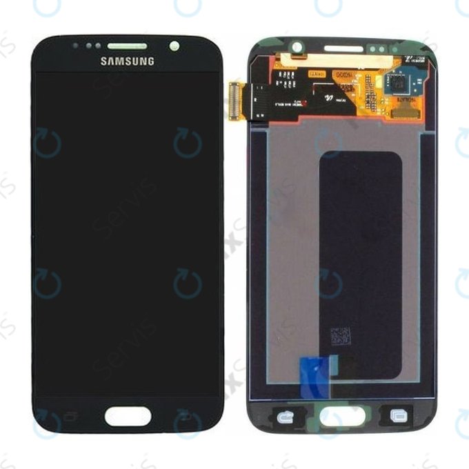 Samsung Galaxy S6 G920F - LCD Displej + Dotykové Sklo (Black Sapphire) - GH97-17260A Genuine Service Pack