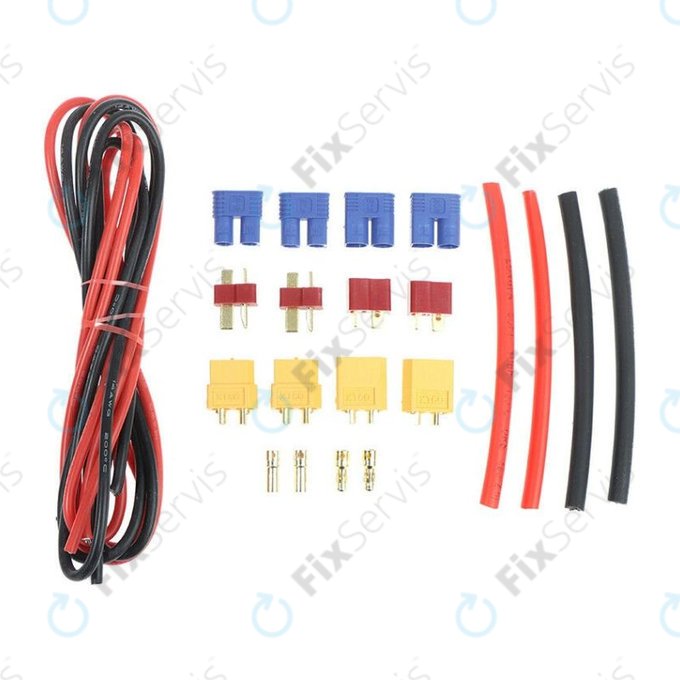 Amass - Set na Opravu Batérií (T-plug, EC3, XT60, Silikónový drôt a Zmršťovacie bužírky)