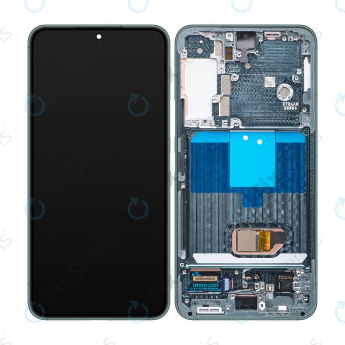 Samsung Galaxy S22 S901B - LCD Displej + Dotykové Sklo + Rám (Green) - GH82-27520C, GH82-27521C Genuine Service Pack