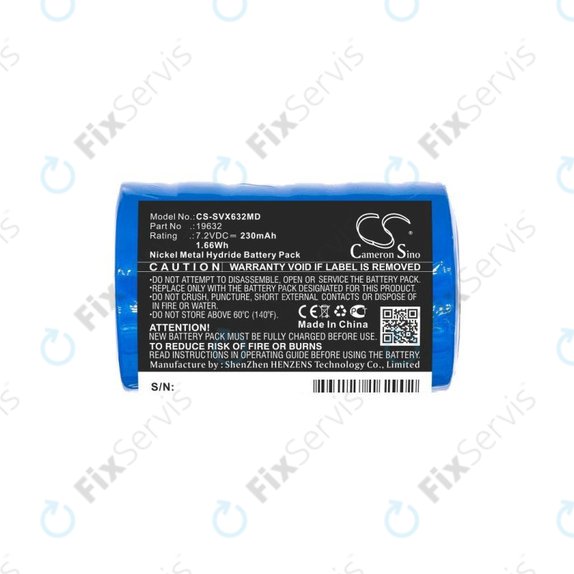 Batéria pre Servox Digital XI Speech, Servox Speech, 230mAh, Ni-MH, 7.2V, 19632, HQ