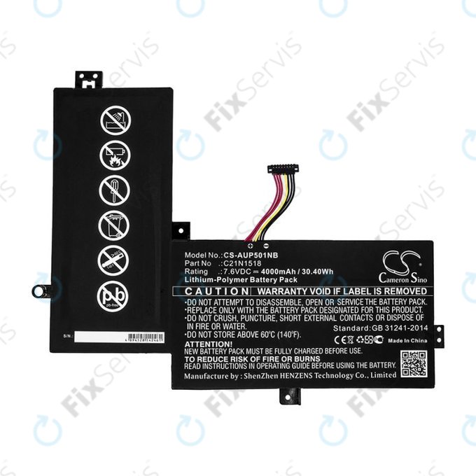 Batéria pre Asus VivoBook Flip TP501, TP501UA, 4000mAh, Li-Pol, 7.6V, C21N1518, HQ