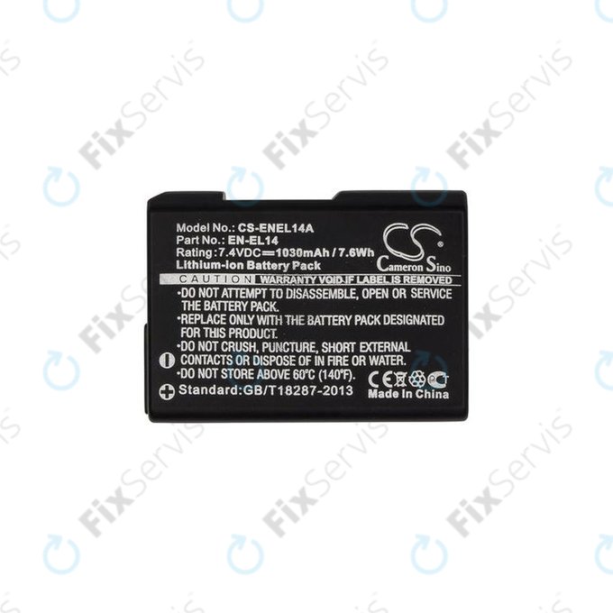 Nikon Coolpix D-series, P-series - Batéria EN-EL14 Li-Ion 1030mAh HQ