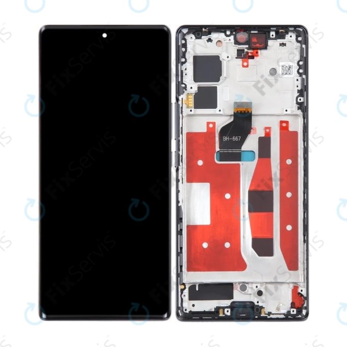 Honor 70 FNE-AN00 - LCD Displej + Dotykové Sklo + Rám (Midnight Black) TFT