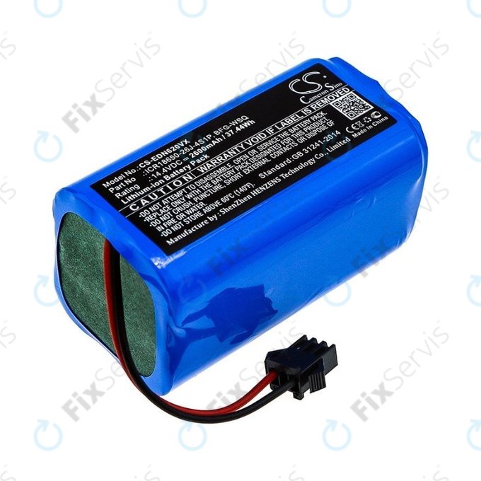 Ecovacs Deebot N79, N79S, Eufy RoboVac-series, Proscenic 850-series - Batéria BFG-WSQ, ICR18650-26J-4S1P, UR18650ZY-4S1P-AAM Li-Ion 14.4V 2600mAh HQ