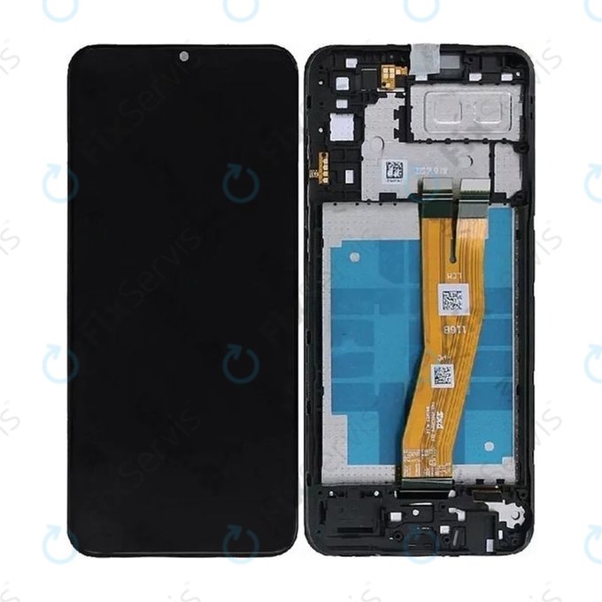 Samsung Galaxy A04e A042F - LCD Displej + Dotykové Sklo + Rám (Black) - GH81-23088A Genuine Service Pack