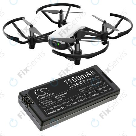 Batéria pre DJI Tello, 1100mAh, Li-Pol, 3.8V, T01, HQ